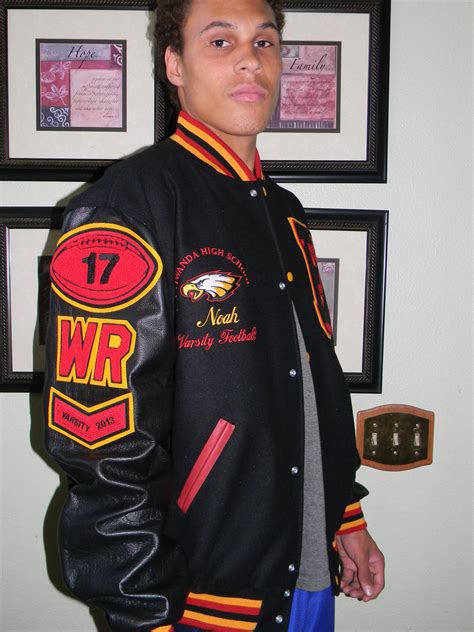 custom made letterman jacket.